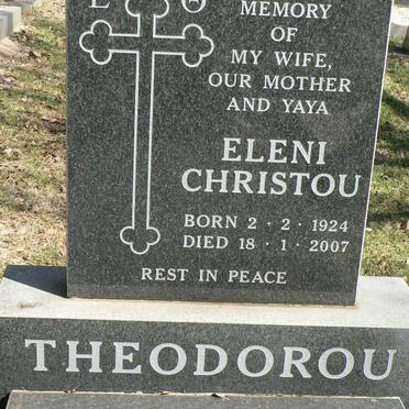 THEODOROU Eleni Christou 1924-2007
