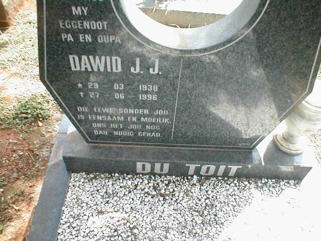 TOIT Dawid J.J., du 1938-1996