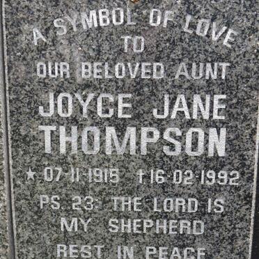 THOMPSON Joyce Jane 1915-1992