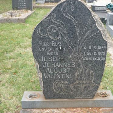 VALENTINE Joseph Johannes August 1890-1970