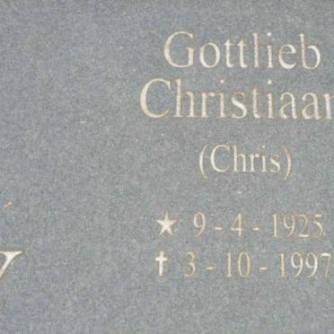 V? Gottlieb Christiaan 1925-1997