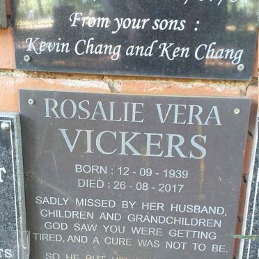 VICKERS Rosalie Vera 1939-2017