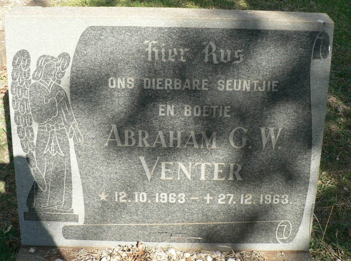 VENTER Abraham G.W. 1963-1963