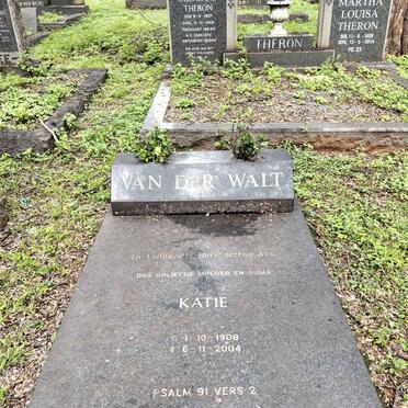 WALT Katie, van der 1908-2004