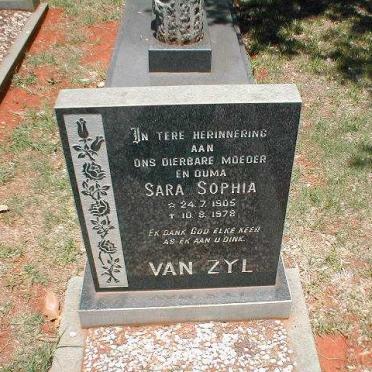 ZYL Sara Sophia, van 1905-1978