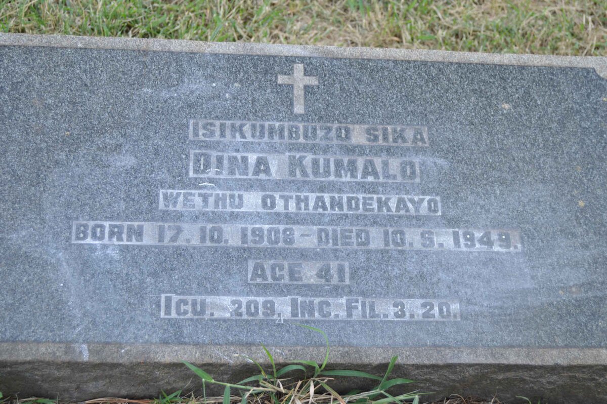 KUMALO Dina 1908-1949