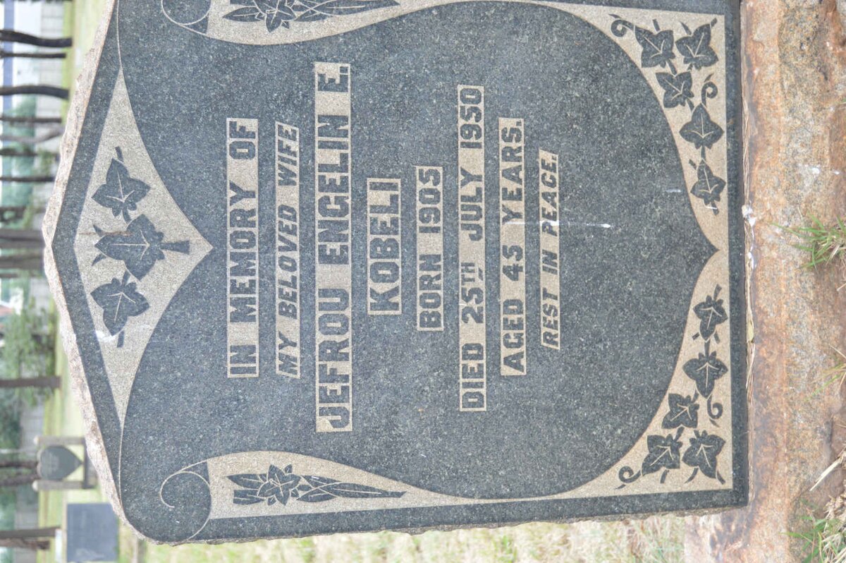 KOBELI Jefrou Engelin E. 1905-1950