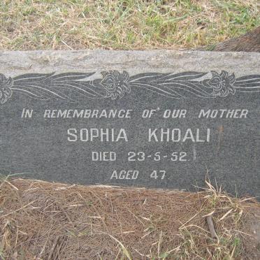 KHOALI Sophia -1952