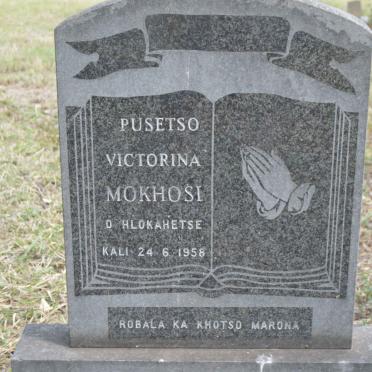 MOKHOSI Pusetso Victorina -1958