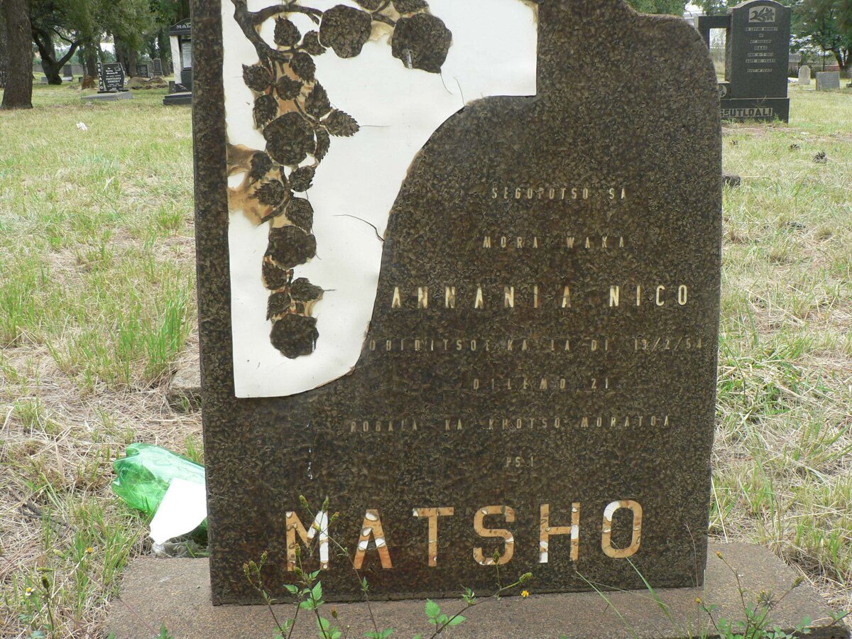 MATSHO Annania Nico -1954