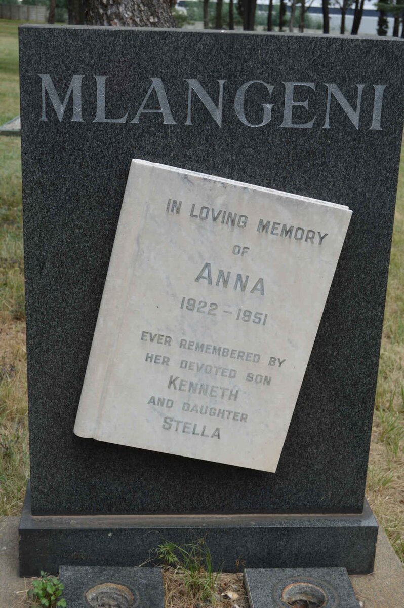 MLANGENI Anna 1922-1951