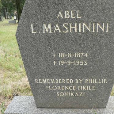 MASHININI Abel L. 1874-1953