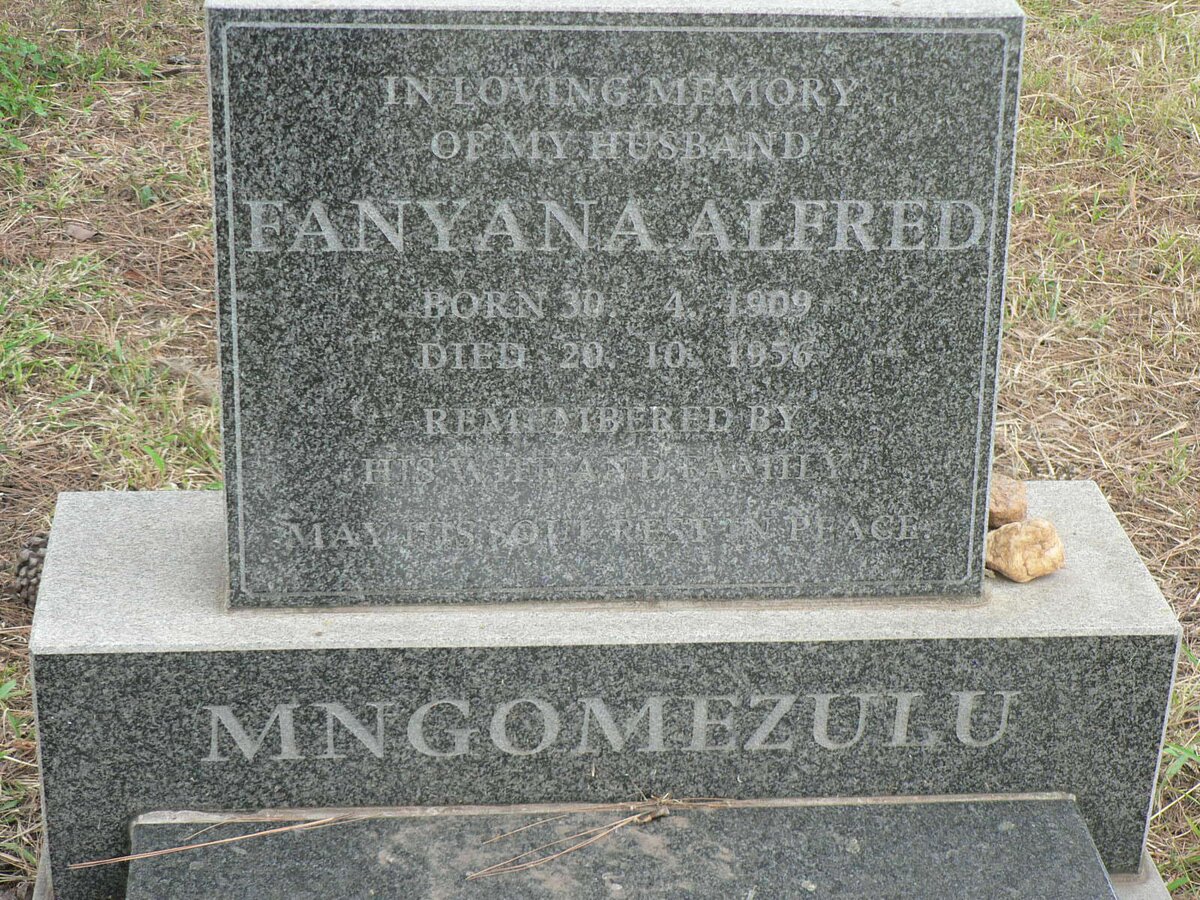 MNGOMEZULU Fanyana Alfred 1909-1956