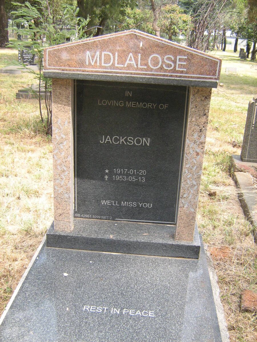 MDLALOSE Jackson 1917-1953