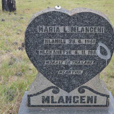MLANGENI Maria L. 1951-1951