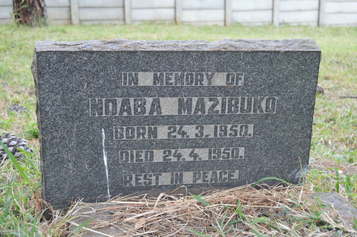 MAZIBUKO Ndaba 1950-1950