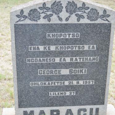 MARAGU George Boiki -1957