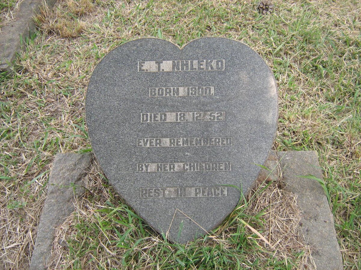 NHLEKO E.T. 1900-1952