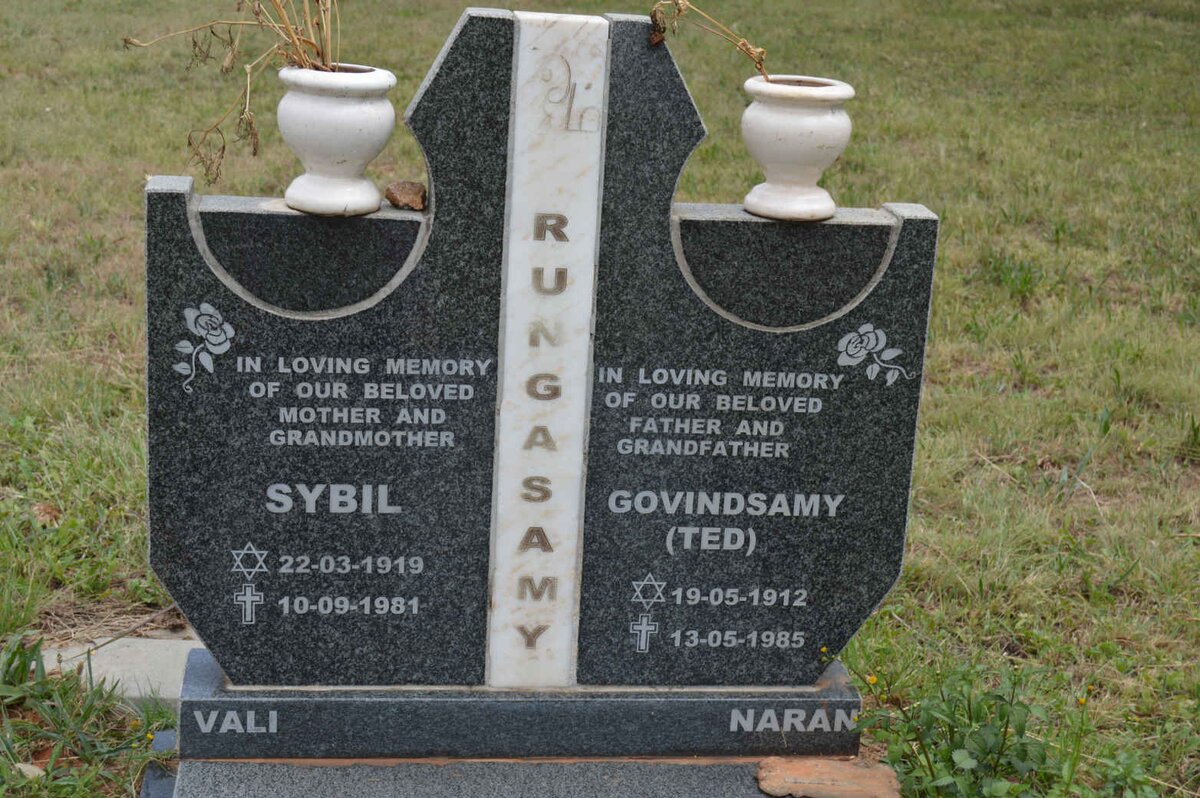 RUNGASAMY Govindsamy 1912-1985 &amp; Sybil 1919-1981