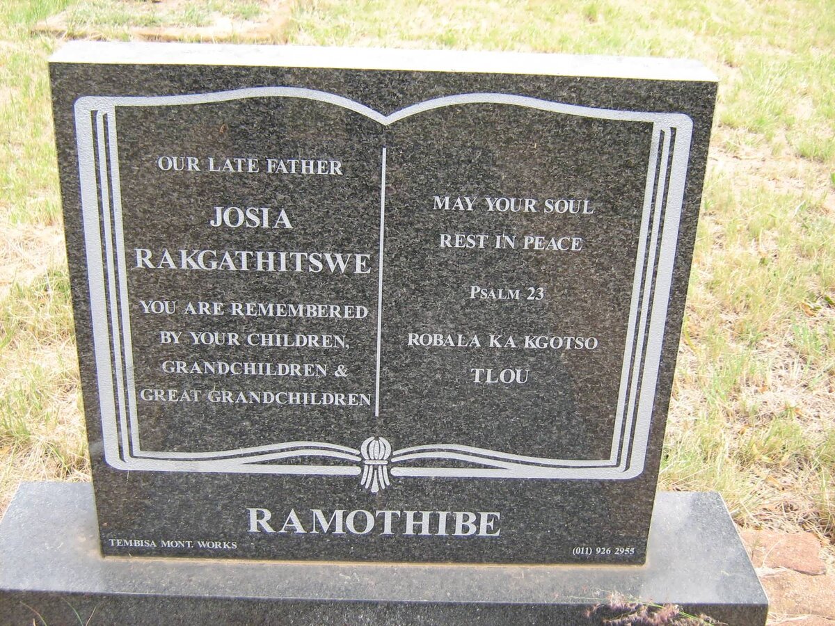 RAMOTHIBE Josia Rakgathitswe