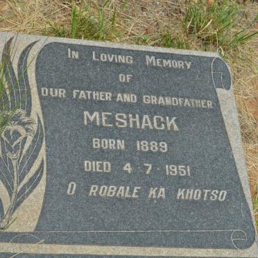 THEKOANE Meshack 1889-1951