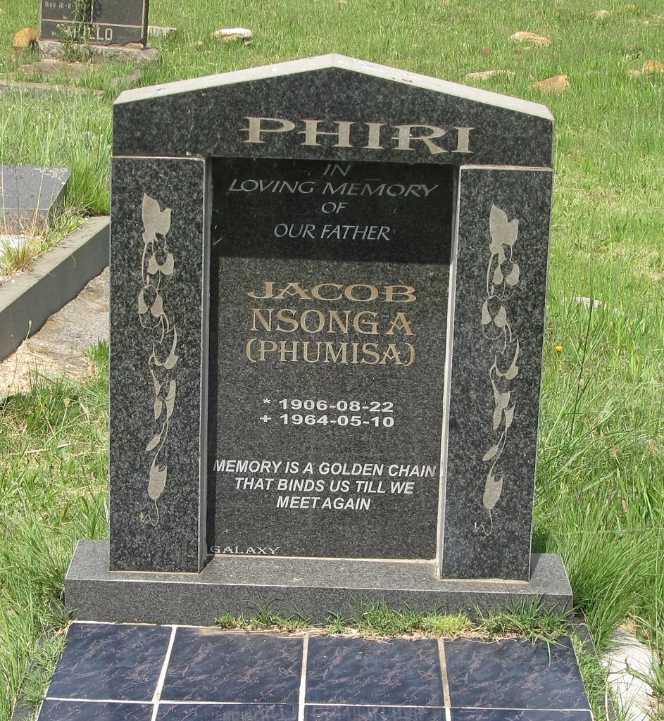 PHIRI Jacob Nsonga 1906-1964