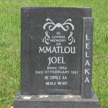 LELAKA Mmatlou Joel 1954-1961