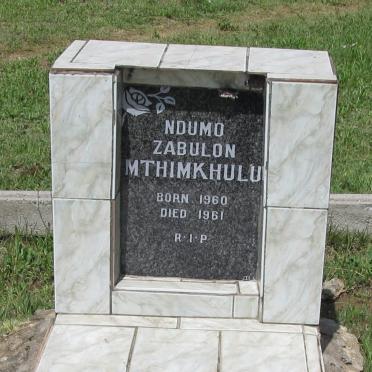 MTHIMKHULU Ndumo Zabulon 1960-1961