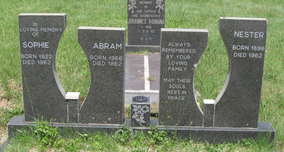 ? Abram 1966-1962 :: ? Sophie 1922-1962 :: ? Nester 1896-1962