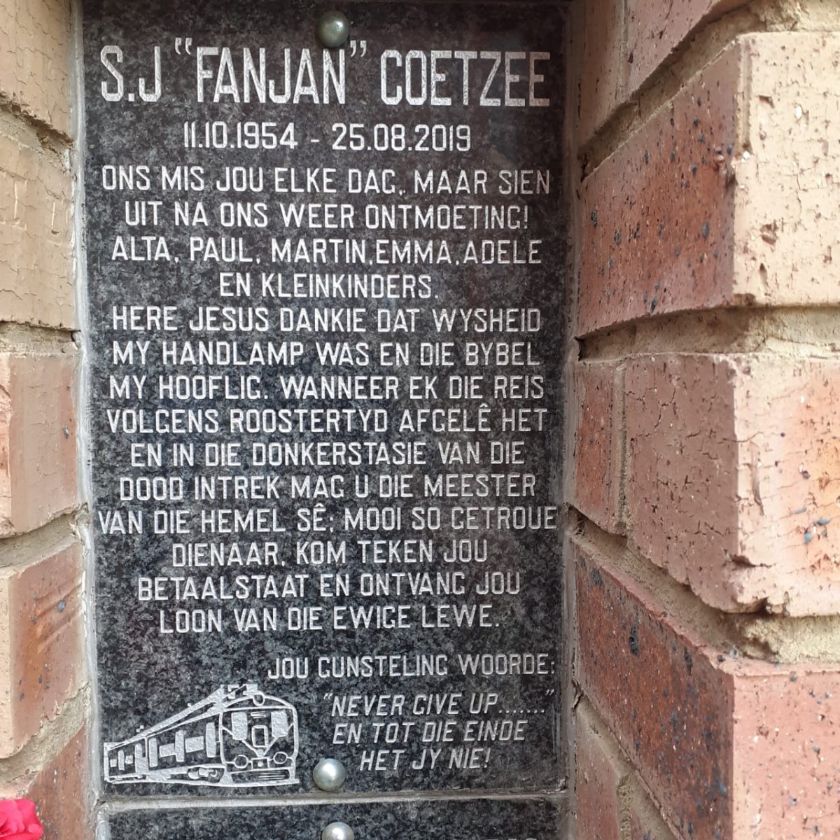 COETZEE S.J. 1954-2019