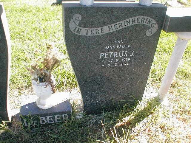 BEER Petrus J., de 1939-2003