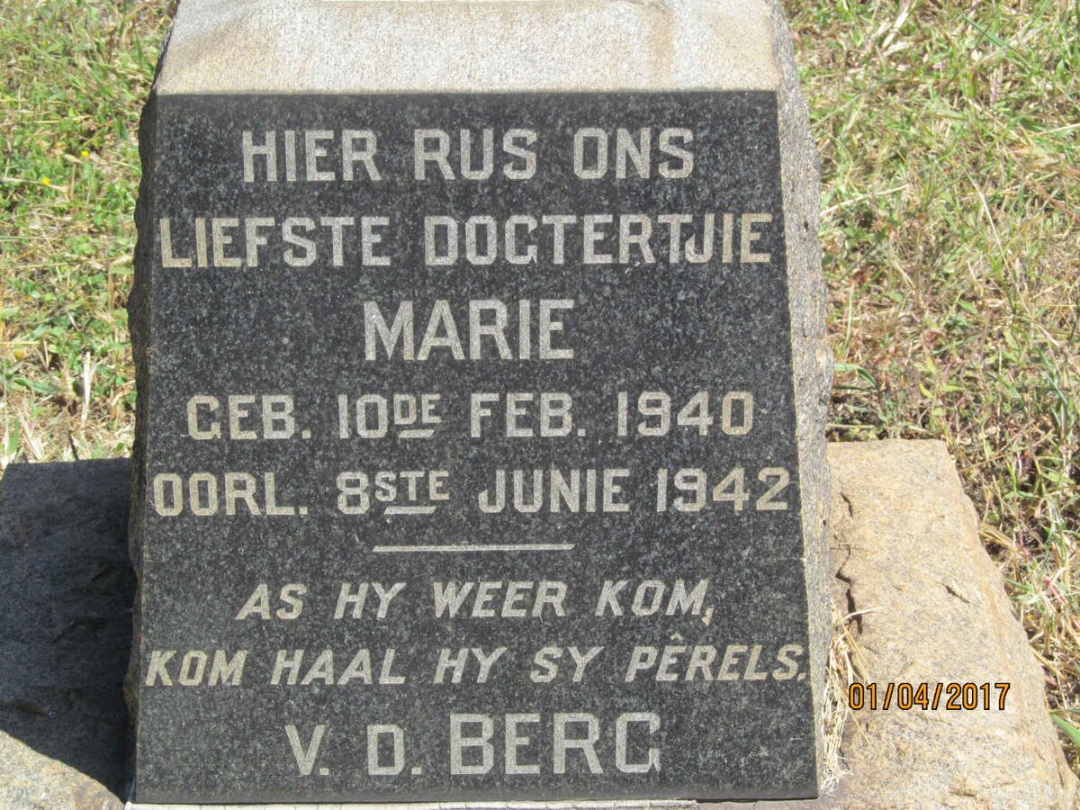 BERG Marie, v.d. 1940-1943