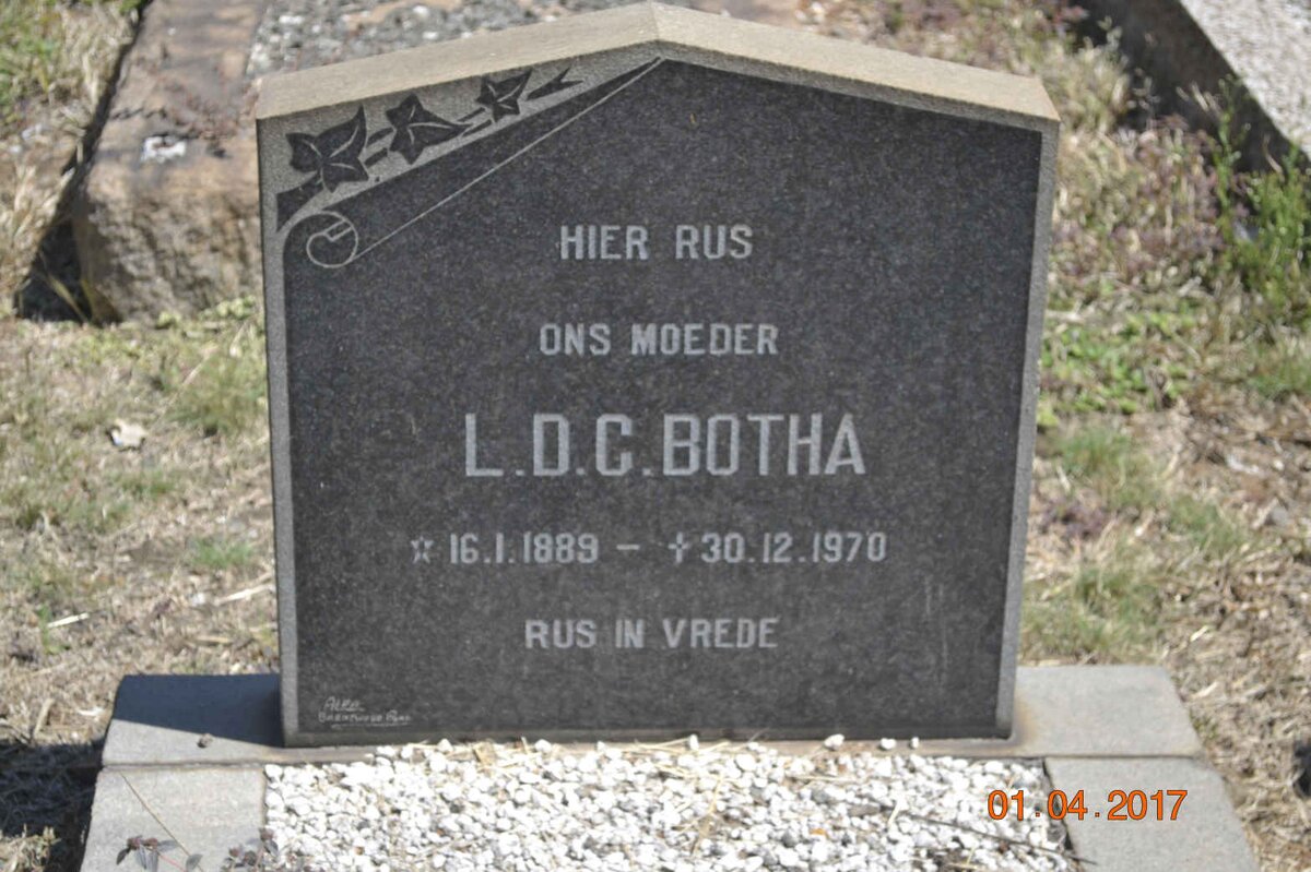 BOTHA L.D.C. 1889-1970