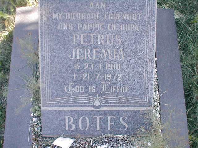 BOTES Petrus Jeremia 1918-1972