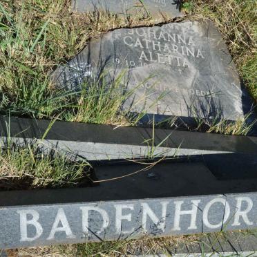 BADENHORST Johanna Catharina Aletta 1916-