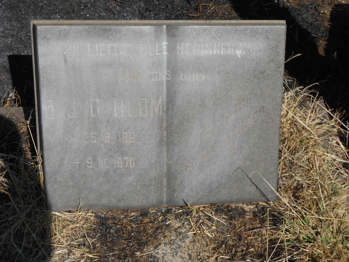 BLOM O.J.C. 1881-1970