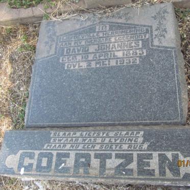 COERTZEN David Johannes 1883-1932