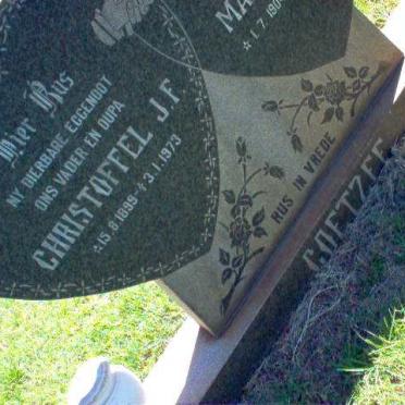 COETZEE Christoffel J.F. 1899-1973