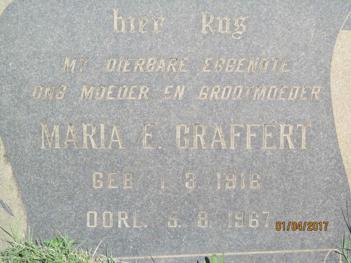 CRAFFERT Maria E. 1916-1967