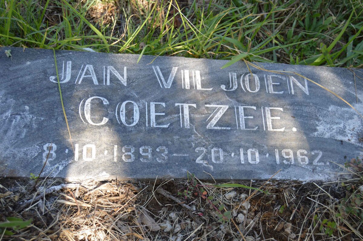 COETZEE Jan Viljoen 1893-1962