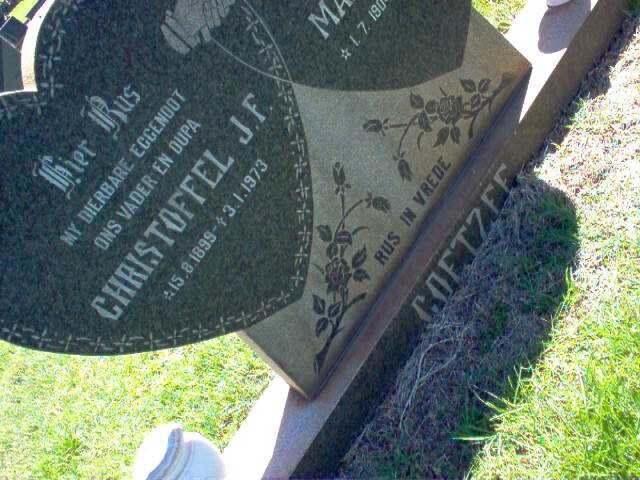 COETZEE Christoffel J.F. 1899-1973