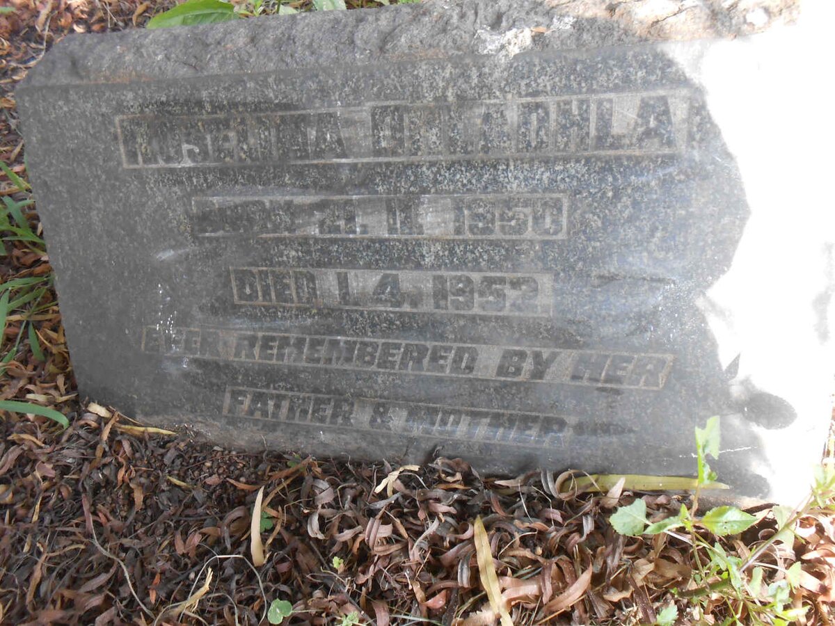 DHLADHLA Roselina 1950-1952