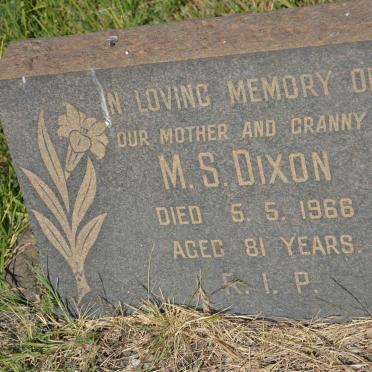 DIXON M.S. -1966