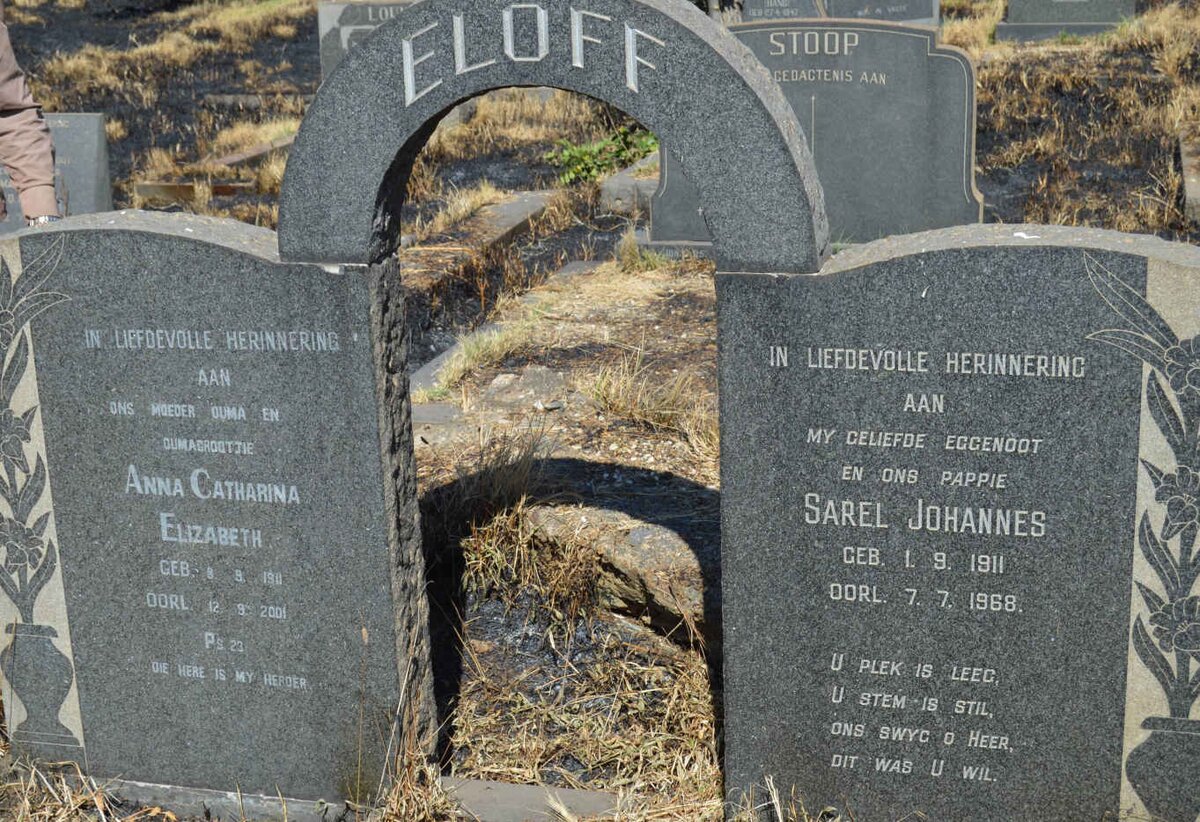 ELOFF Sarel Johannes 1911-1968 &amp; Anna Catharina Elizabeth 1911-2001