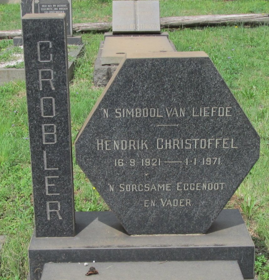 GROBLER Hendrik Christoffel 1921-1971