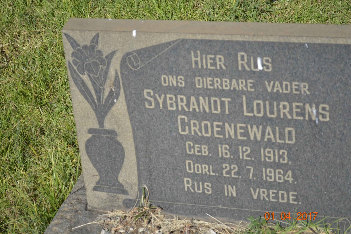 GROENEWALD Sybrandt Lourens 1913-1964