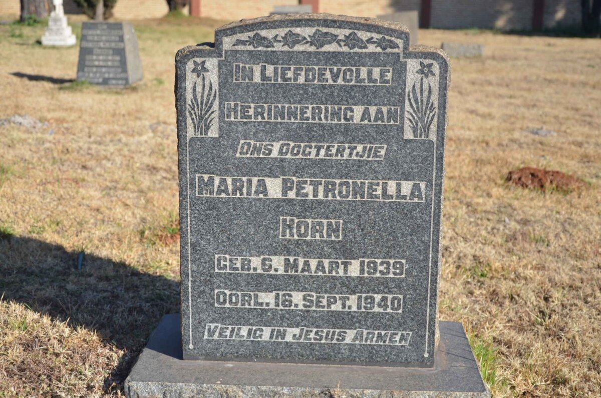HORN Maria Petronella 1939-1940