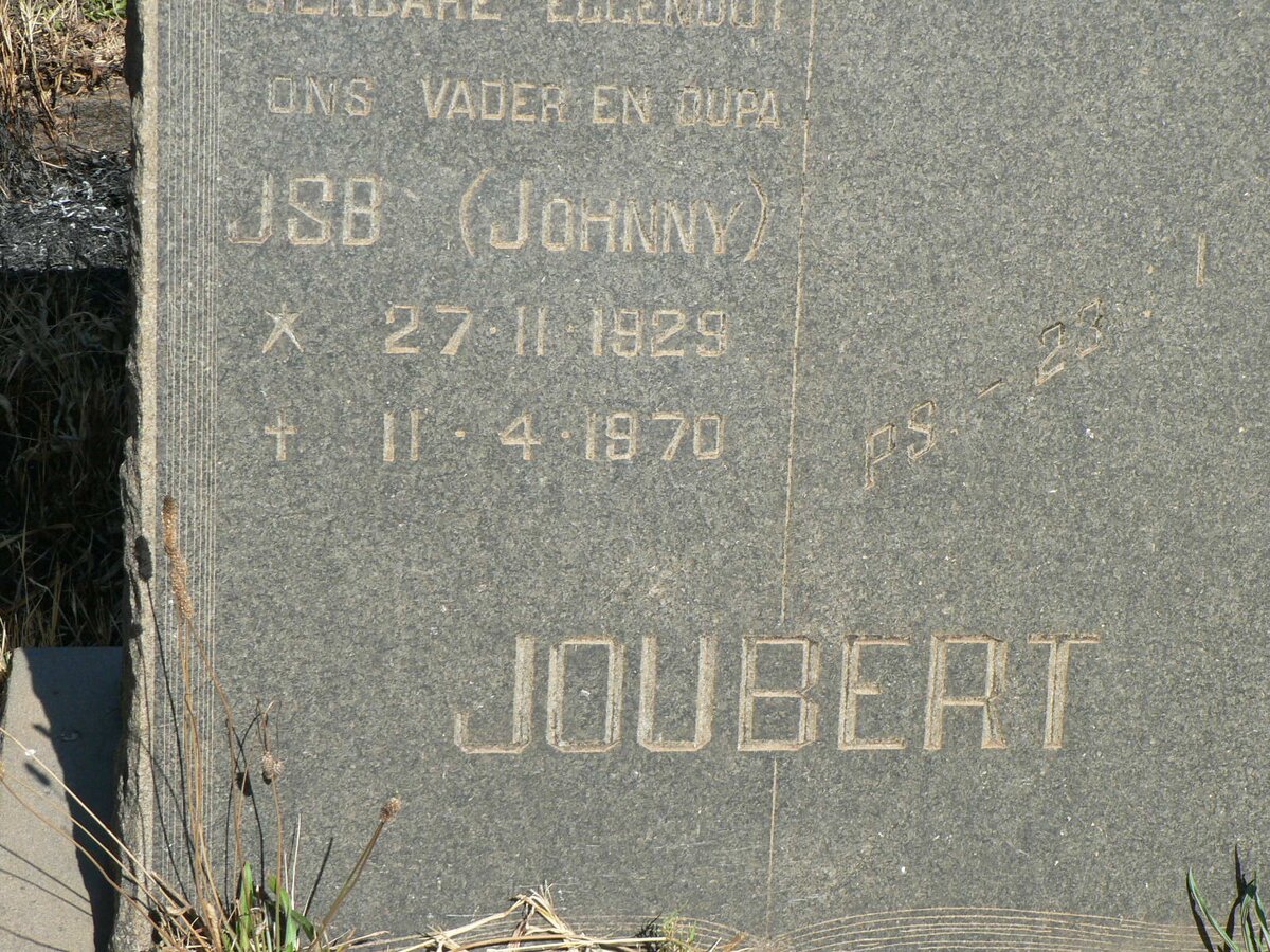JOUBERT J.S.B. 1929-1970