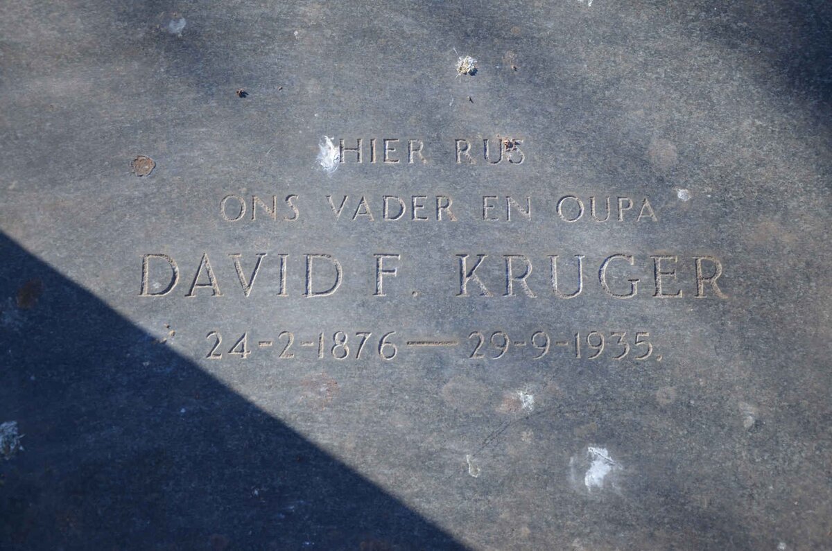 KRUGER David F. 1876-1935
