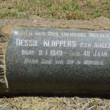 KLOPPERS Bessie nee NAGEL -1949